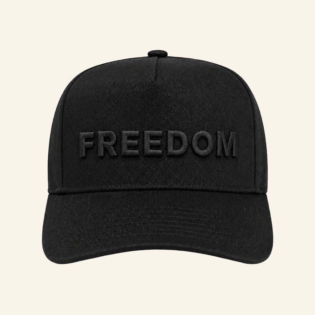 TPUSA Merch 2026 Freedom Embroidered Hat Black Charlie Kirk Merchandise Gifts For Patriots - Petshi