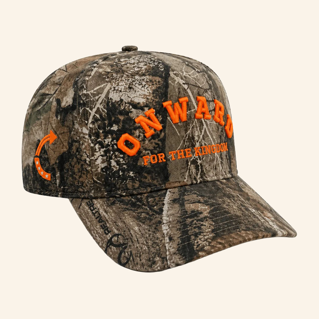 TPUSA Merch 2026 Onward For The Kingdom Camo Hat Patriotic Gifts For Dad - Petshi