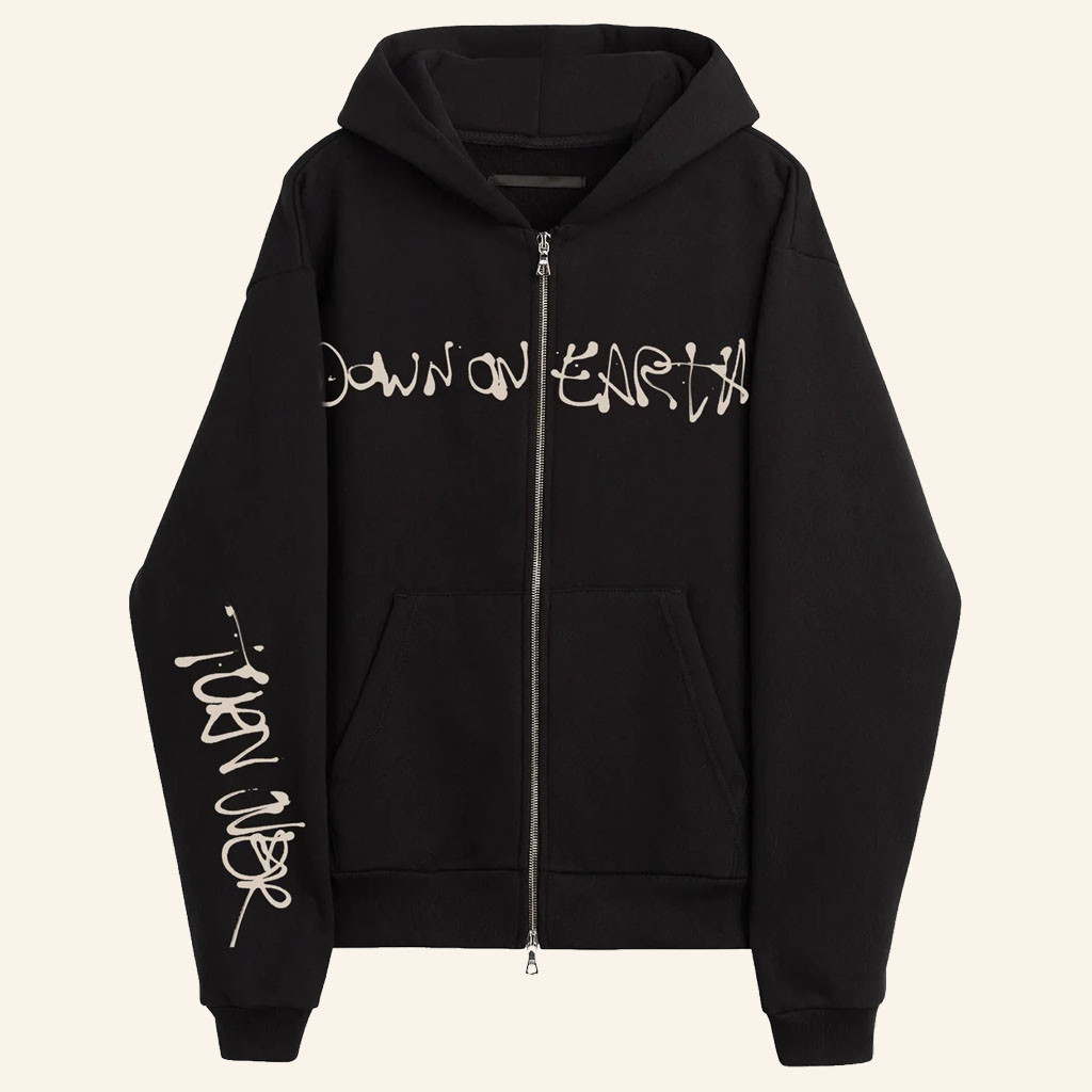 Turnover Merch 2026 Down On Earth Zip Hoodie Present For Rock Band Fans - Petshi