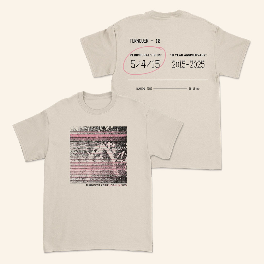 Turnover Merch Album Art T-Shirt Turnover 10 Year Anniversary Shirt Gifts For Rock Band Fans - Petshi