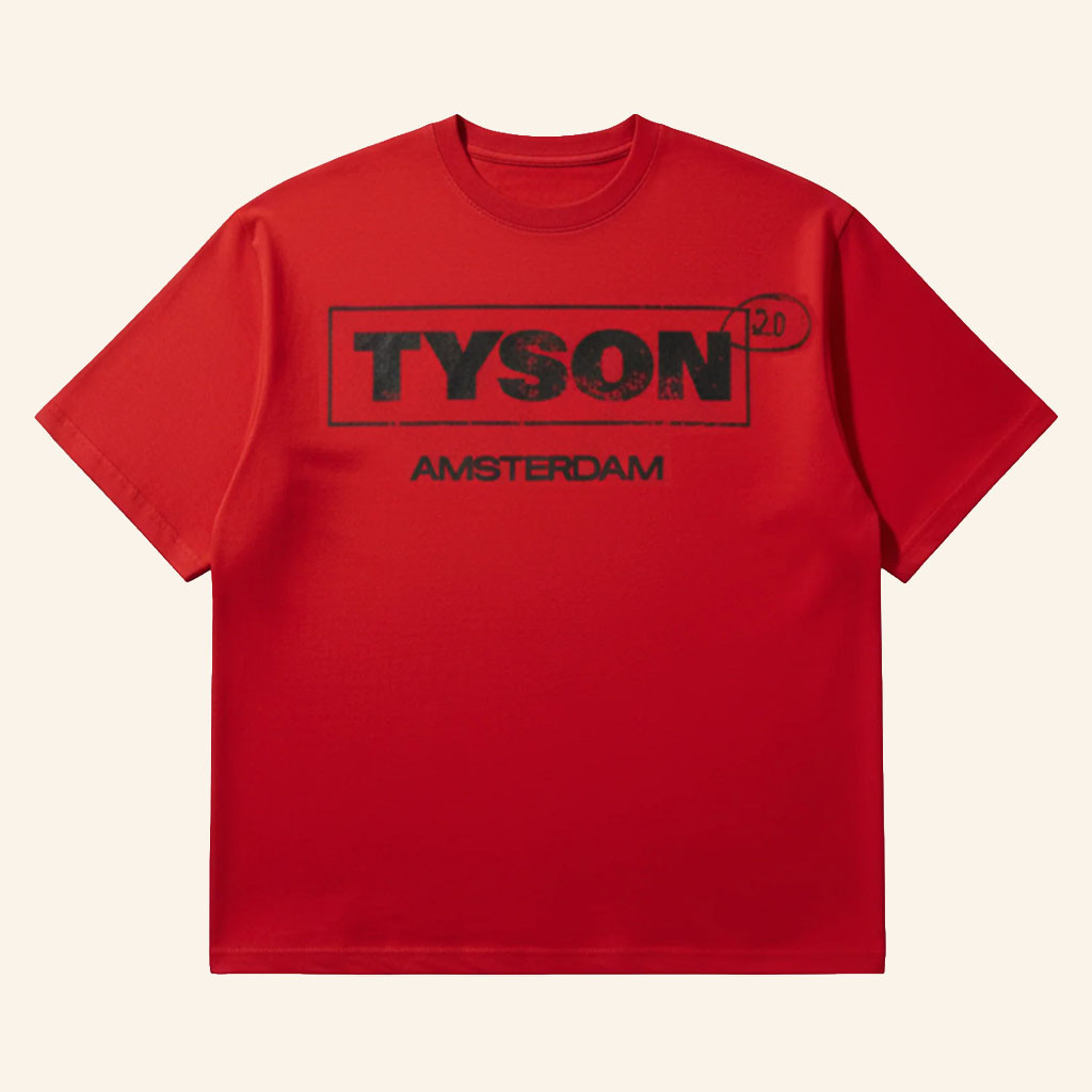 Tyson 20 Merch 2026 Logo T-Shirt Red Tyson 20 Amsterdam Shirt GIfts Ideas For Besties - Petshi