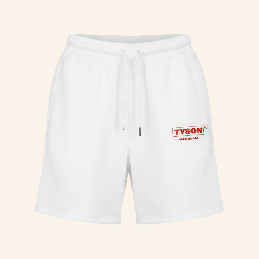 Tyson 20 Merch 2026 Logo White Shorts Tyson 20 Amsterdam Shorts Unique Gifts For BFF - Petshi