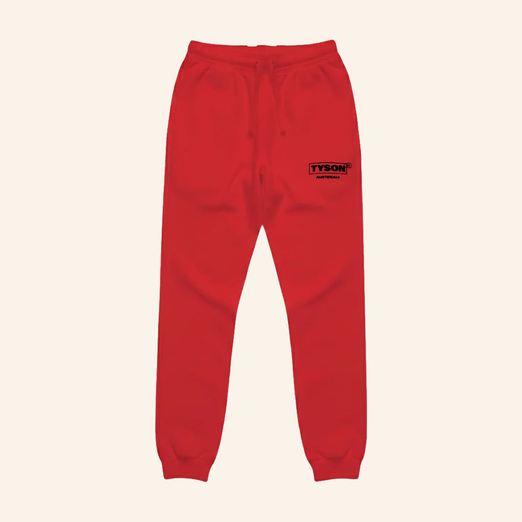 Tyson 20 Merch 2026 Tyson 20 Amsterdam Sweatpants Red Unique Gifts For Friends - Petshi