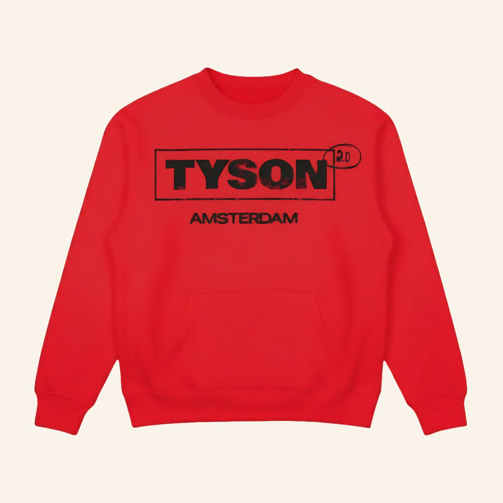 Tyson 20 Merch 2026 Tyson 20 Amsterdam Sweatshirt Red Good Gifts For Boyfriend - Petshi