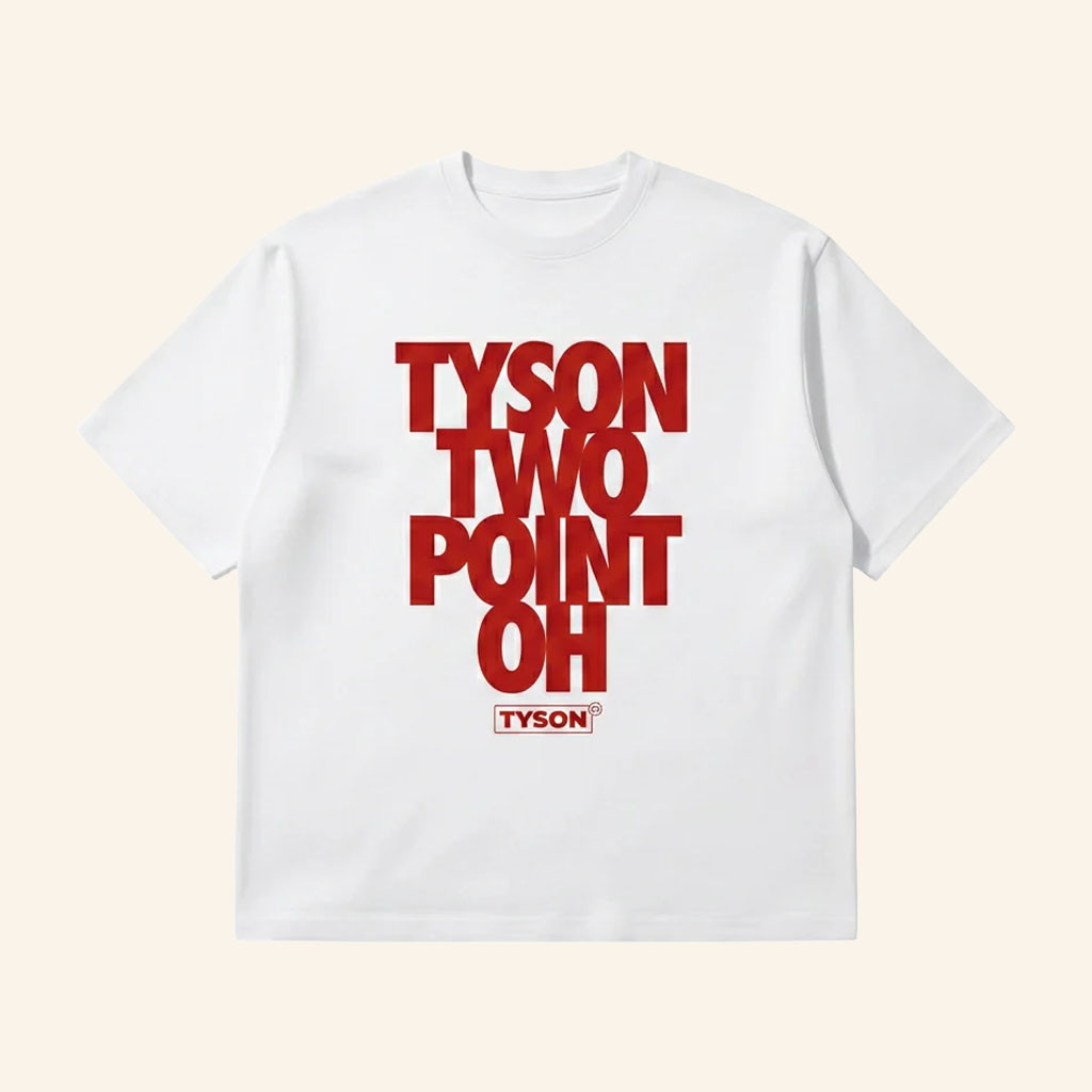 Tyson 20 Merch 2026 Tyson Two Point Oh T-Shirt White Mike Tyson Shirt Father's Day Gifts - Petshi