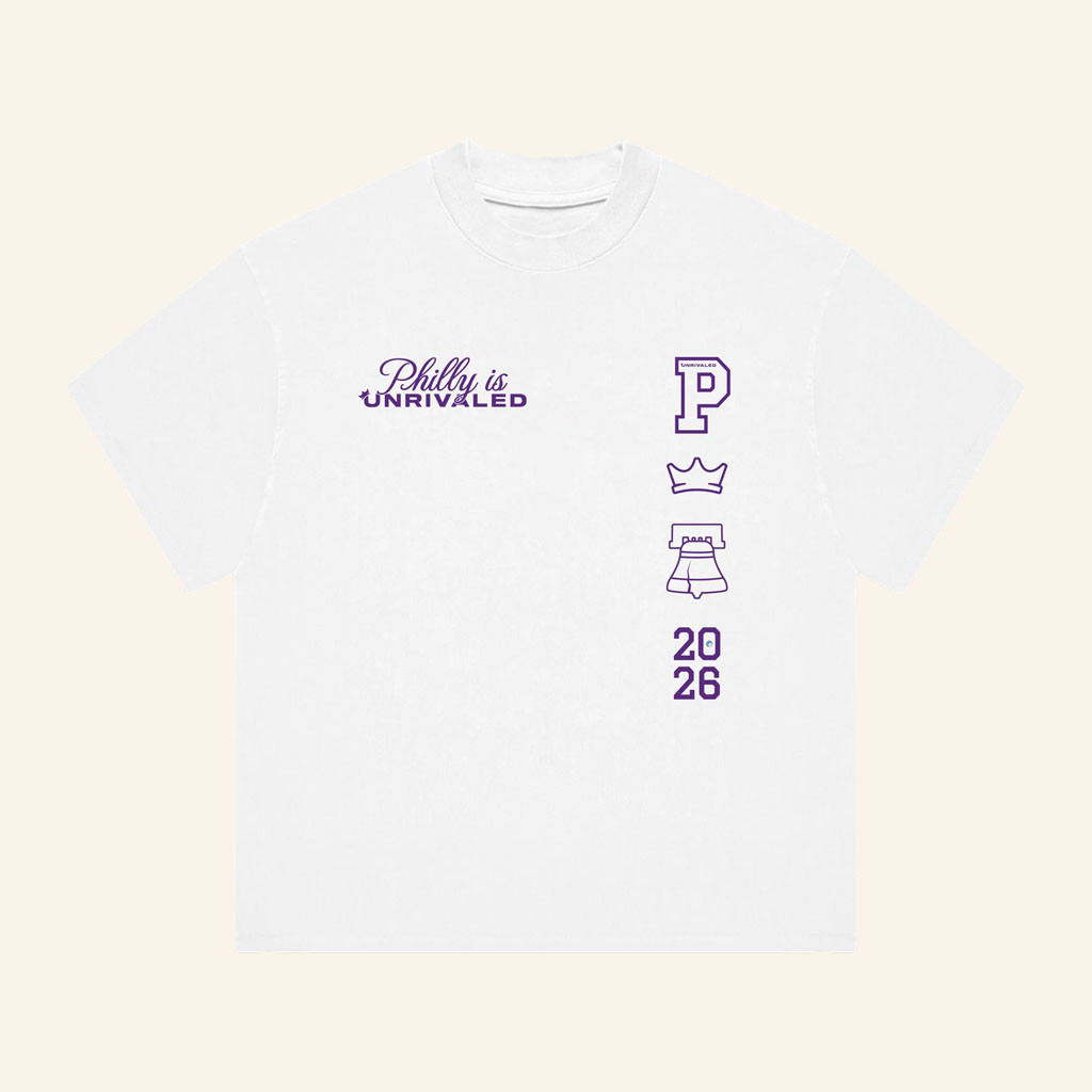 Unrivaled Merch 2026 Philly Is Unrivaled T-Shirt White Basketball Enthusiast Gifts - Petshi