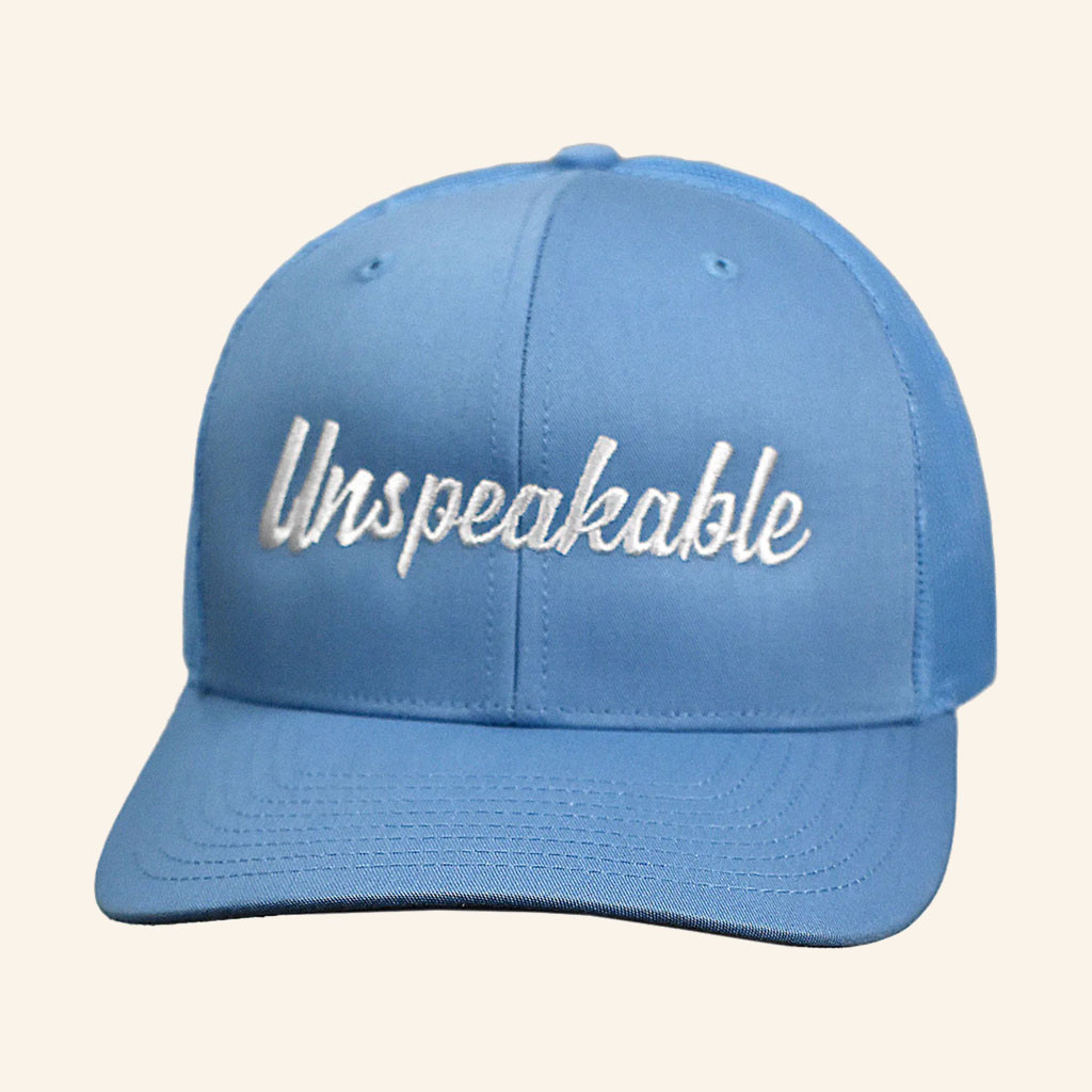Unspeakable Merch 2026 Columbia Blue Hat Unspeakable Embroidered Hat Gifts For Brothers - Petshi