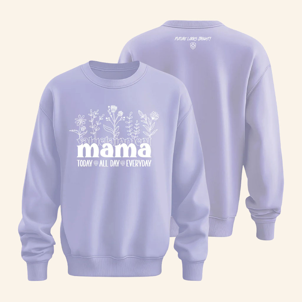 Valuetainment Merch 2026 Future Looks Bright Everyday VT Mama Sweatshirt Best Mother's Day Gift - Petshi