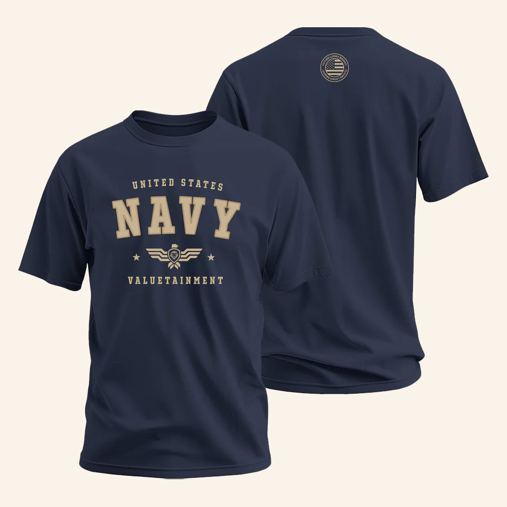 Valuetainment Merch 2026 Future Looks Bright US Navy T-Shirt Navy Retirement Gifts - Petshi