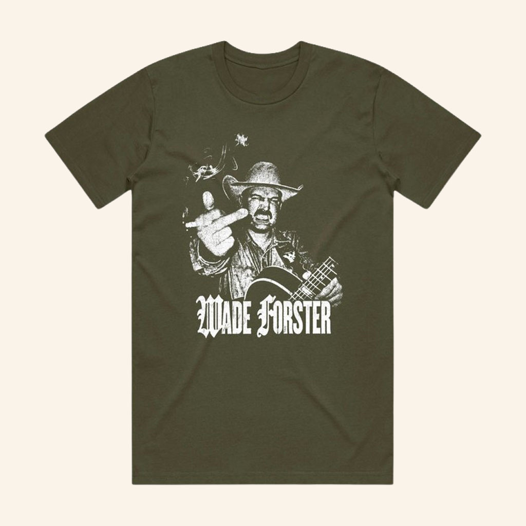 Wade Forster Merch 2026 Ciggie T-Shirt Middle Finger Shirt Gifts For Country Music Fans - Petshi