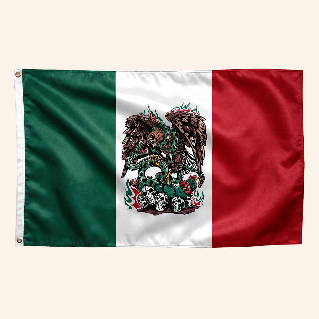 Warren Lotas Merch 2026 Mexico Flag Eagle And Snake Flag Home Decor Gifts For Mexicans - Petshi