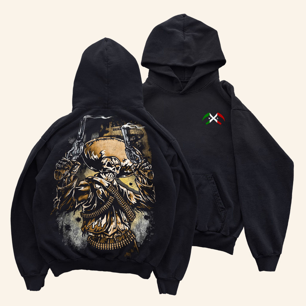 Warren Lotas Merch 2026 Wanted Hoodie Skeleton Gunslinger Hoodie Present For Dad - Petshi