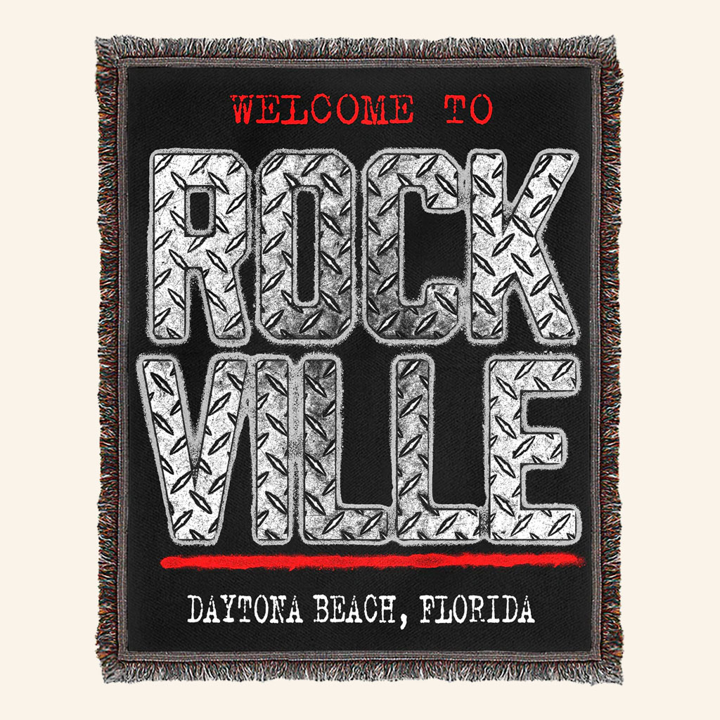 Welcome To Rockville Merch 2026 Diamond Blanket Presents For Rock Music Lovers - Petshi