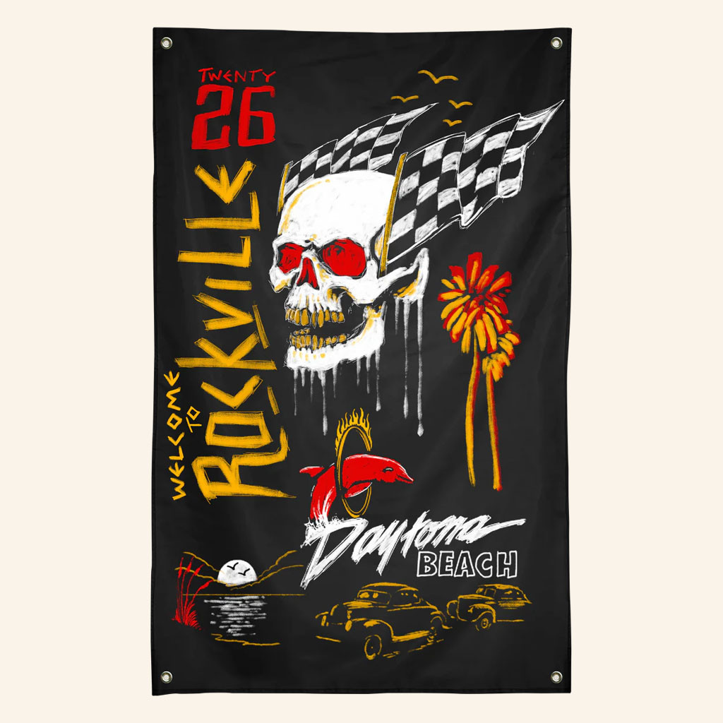 Welcome To Rockville Merch 2026 Final Lap Flag Home Decor Cool Gifts For Rock Lovers - Petshi