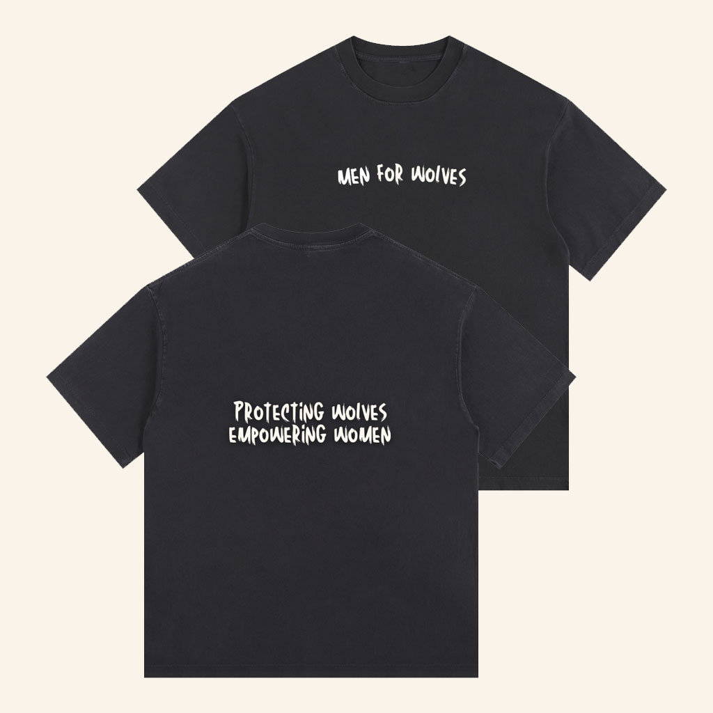Women For Wolves Merch 2026 Men For Wolves T-Shirt Protecting Wolves Empowering Women Shirt - Petshi