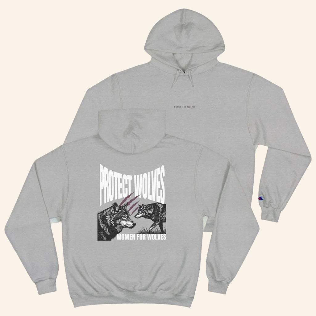 Women For Wolves Merch 2026 Protect Wolves Hoodie Best Gifts For Wildlife Lovers - Petshi