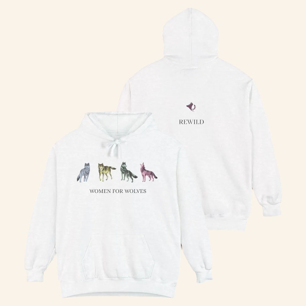Women For Wolves Merch 2026 Rewild Hoodie WFW Hoodie Gifts For Wolf Lovers - Petshi