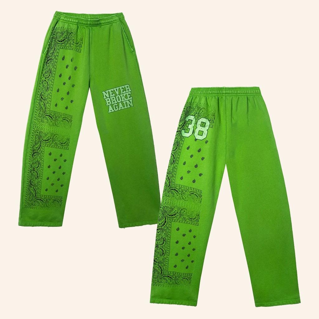 Youngboy NBA Merch 38 Paisley Sweatpants Never Broke Again Sweatpants Gifts For Rapper Fans - Petshi