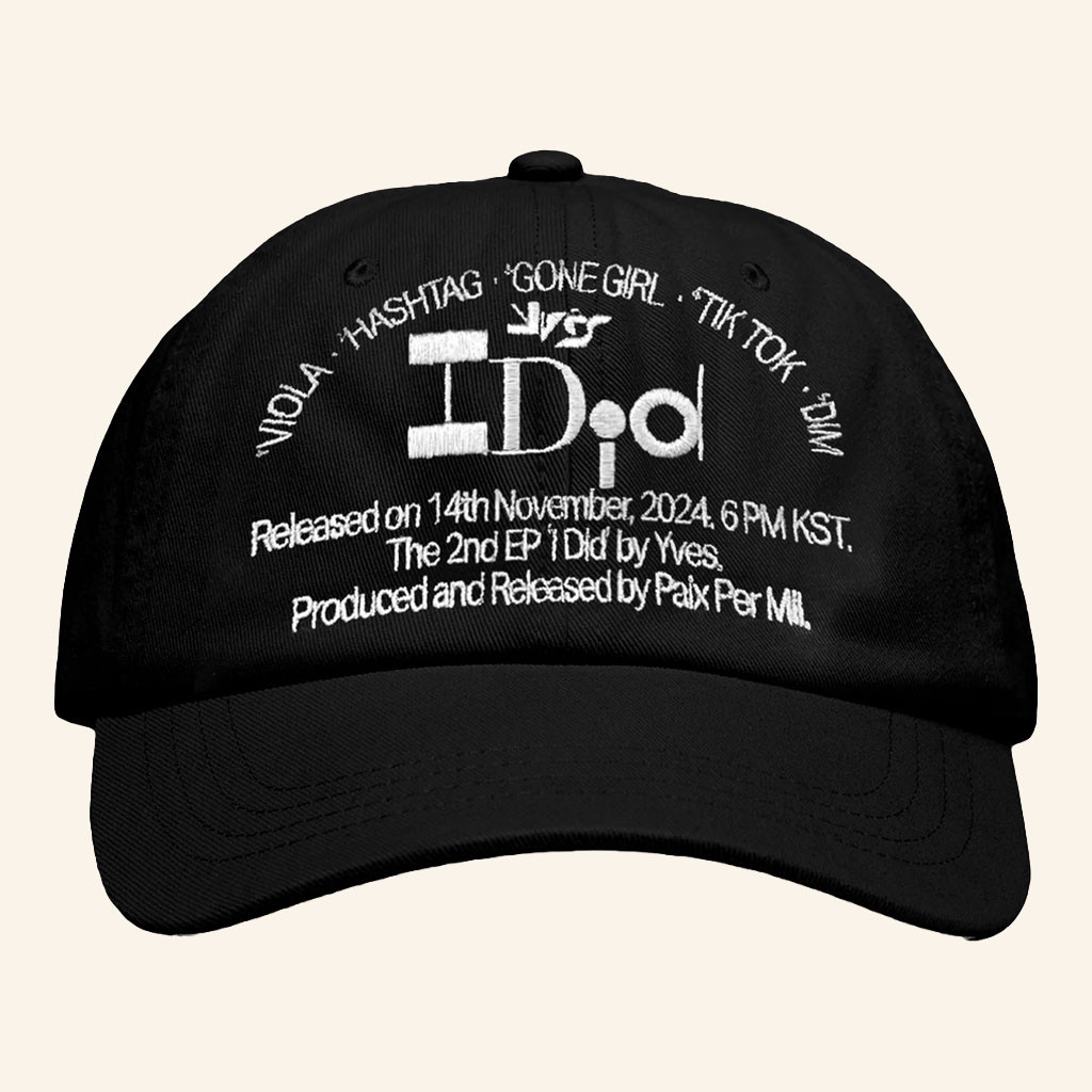 Yves Merch 2026 I Did Setlist Hat Embroidered Yves Tour Cap Gifts For Kpop Fans - Petshi