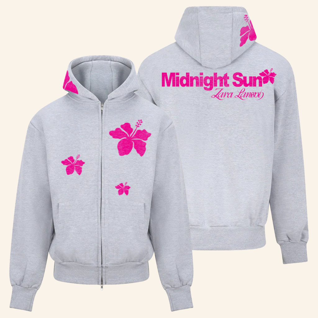 Zara Larsson Merch 2026 Hibiscus Flower Zip Hoodie Music Lover Gift Ideas For Her - Petshi